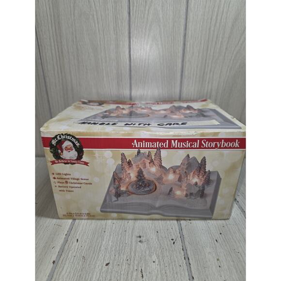 2018 Mr. Christmas Animated Musical Storybook Village Lights Music Holiday - Picture 5 of 11